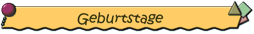 Geburtstage Banner